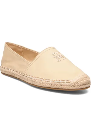 Tommy Hilfiger Embroidered Flat Espadrille Cream
