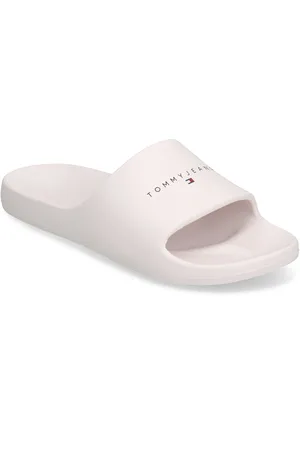 Tommy Hilfiger Tjw Printed Pu Pool Slide White