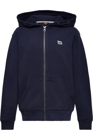 Lee Badge Lb Zip Through Hoodie Navy