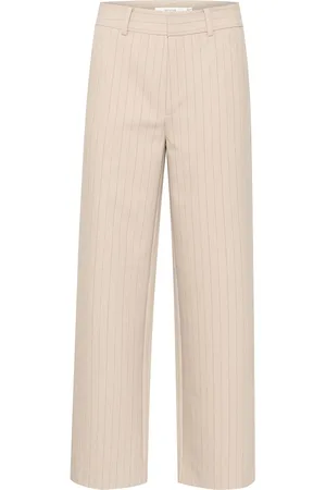 Gestuz Joellegz Pinstripe Mw Pants Cream