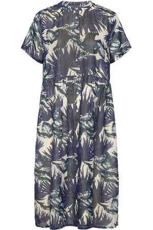 Lollys Laundry Aliyall Midi Dress Ss Blue
