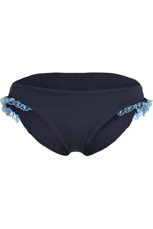 Seafolly Lucia Hipster Pant W/ Embroidery Blue