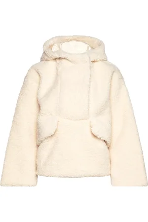 GANT Rel Pile Fleece Hoodie Cream
