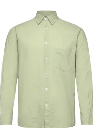 Mads Norgaard Cotton Linen Sune Shirt Green