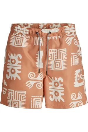 JACK & JONES Jpstfiji Jjswim Oceanday Ss24 Ly Jack & J S Orange