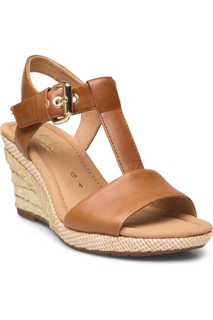 Gabor Wedge Sandal Brown