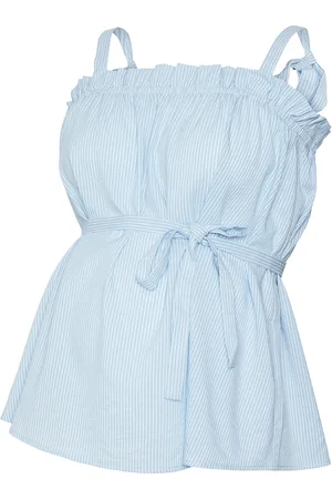 Mama;licious Mllouiza Strap Wo Top Blue