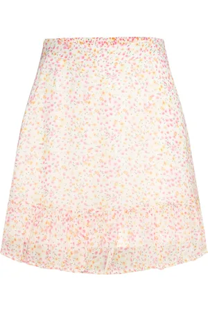 VERO MODA Vmsmilla H/W Short Skirt Wvn Ga White