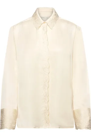 By Malina Naomi Embroidery Detailed Shirt Cream