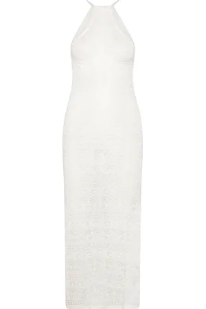 BUBBLEROOM Abra Fine Knitted Dress White