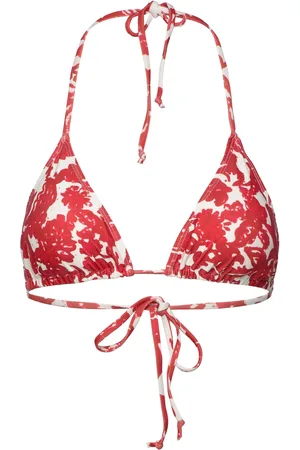 Rosemunde Triangle Bikini Top Red