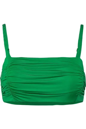 Lindex Swim Alba Bandeau Shiny Green