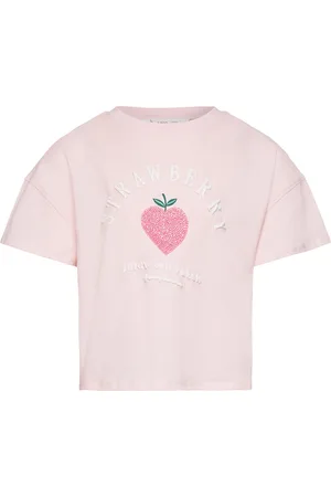 MANGO Sequins Printed T-Shirt Pink