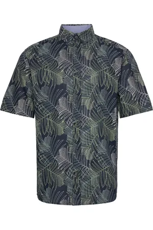TOM TAILOR Comfort Printed Shirt Navy