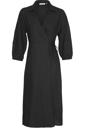MSCH Mschjovene Ginia 3/4 Wrap Dress Black