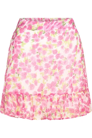 VERO MODA Vmsmilla H/W Short Skirt Wvn Ga Pink