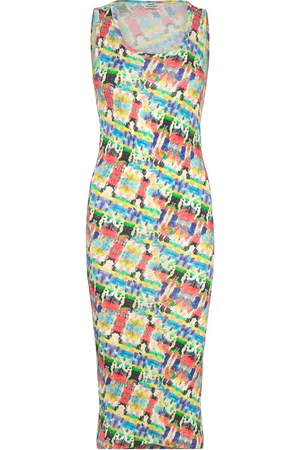 Mads Norgaard 2X2 Cotton Aop Ama Dress Patterned