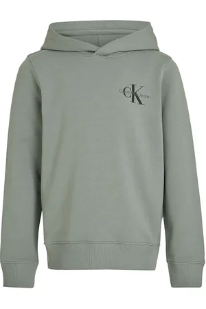 Calvin Klein Small Monogram Hoodie Green