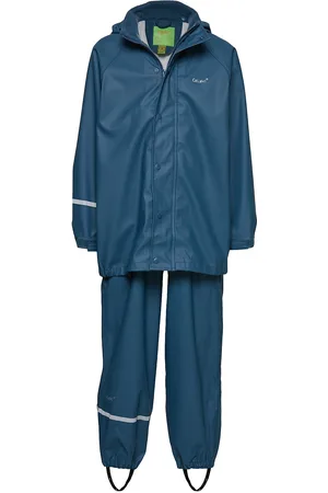 CeLaVi Basic Rainwear Set -Solid Pu Blue