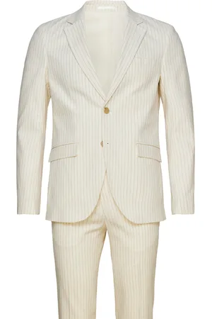 JACK & JONES Jprriviera Linen Suit Slim Fit Sn Jack & J S Cream