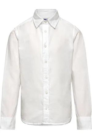 JACK & JONES Jjelinen Blend Shirt Ls Sn Jnr Jack & J S White