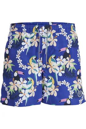 JACK & JONES Jpstfiji Jjswim Aop Ss24 Ly Sn Jack & J S Blue