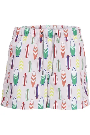 JACK & JONES Jpstfiji Jjswim Aop Ss24 Ly Sn Jack & J S Pink