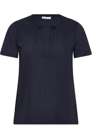 TOM TAILOR T-Shirt Fabric Mix Navy