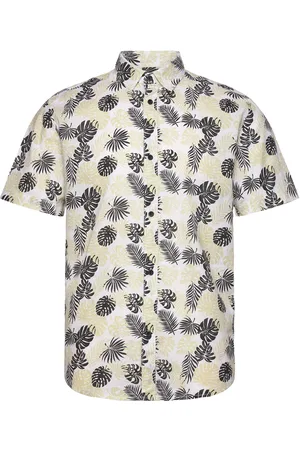 TOM TAILOR Relaxed Printed Slubyarn Shirt Green