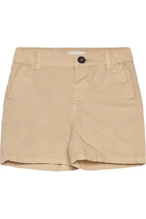 MANGO Slim-Fit Chino Cotton Bermuda Shorts Beige