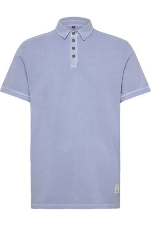 Fat Moose Landon Cotton Pique Polo Ss Blue