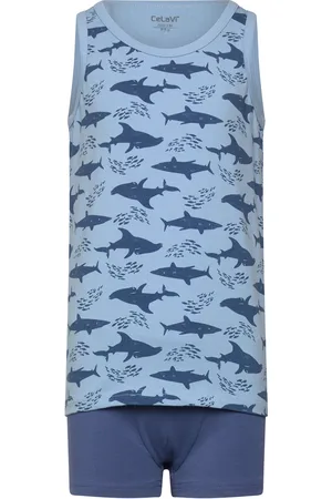CeLaVi Underwear Set - W. Boy Print Blue