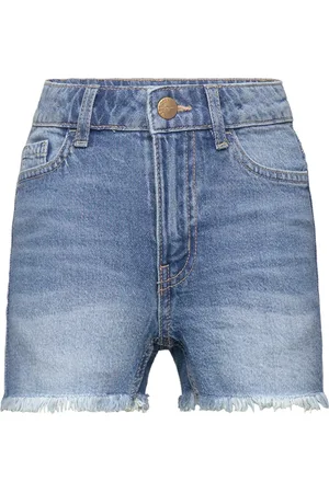 Lindex Shorts Denim High Waist Blue