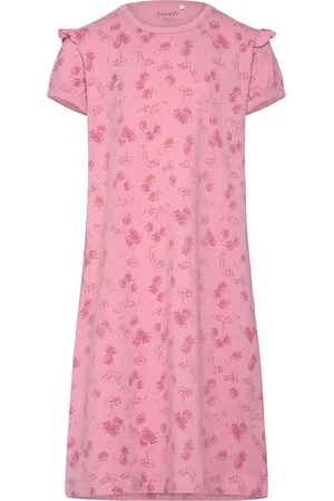 CeLaVi Nightdress Ss -Aop Pink