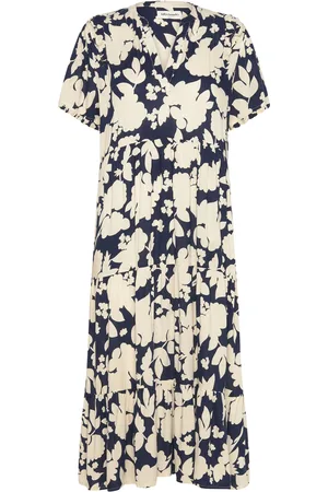 Lollys Laundry Freddyll Midi Dress Ss Navy