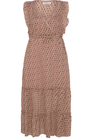 Lollys Laundry Samoll Midi Dress Sl Beige