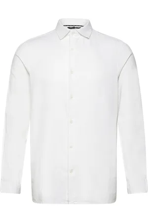 French Connection Long Sleeve Linen Shirt White