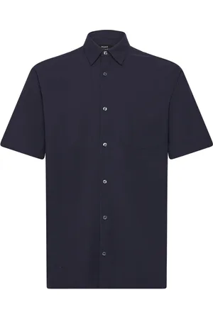 Mads Norgaard Grida Cotton Victor Shirt Ss Blue