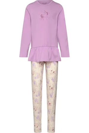 CeLaVi Pyjamas Set W. Leggings Purple