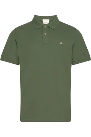 GANT Reg Shield Ss Pique Polo Green