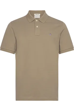 GANT Reg Shield Ss Pique Polo Beige