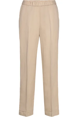 GANT Rel Linen Blend Pull On Pants Beige