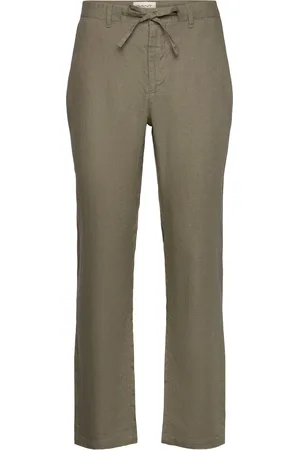 GANT Relaxed Linen Ds Pants Green