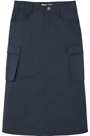 NAME IT Nkfluna Long Twill Car Skirt 1818-Nt Ep Navy