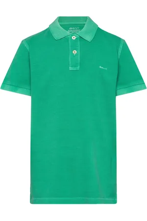 GANT Sunfaded Pique Ss Rugger Green