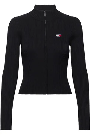 Tommy Hilfiger Tjw Zip Thru Badge Cardigan Black