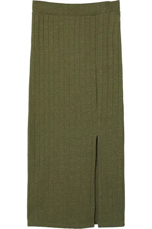 LMTD Nlflunne Long Slim Skirt Green