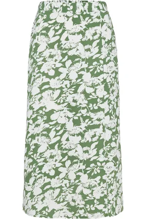 VERO MODA Vmfrej H/W 7/8 Pencil Skirt Wvn Exp Green