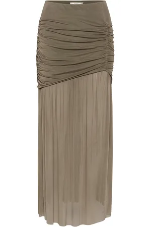 Gestuz Messigz Long Skirt Khaki