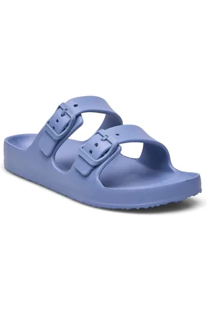 MANGO Flip Flops Buckles Blue